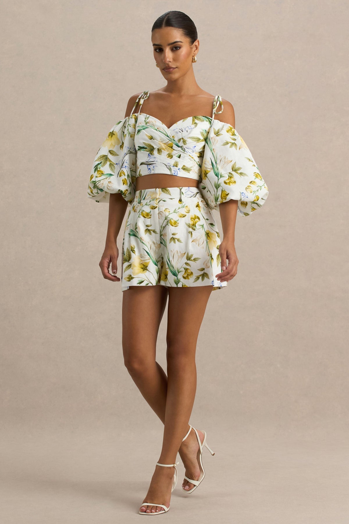 Pixel | Lemon Floral Print Shorts