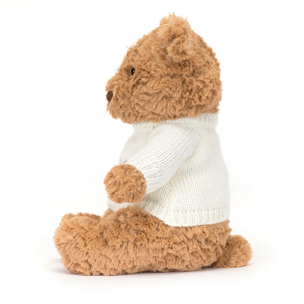 Bartholomew Bear with Personalized Cream Jumper