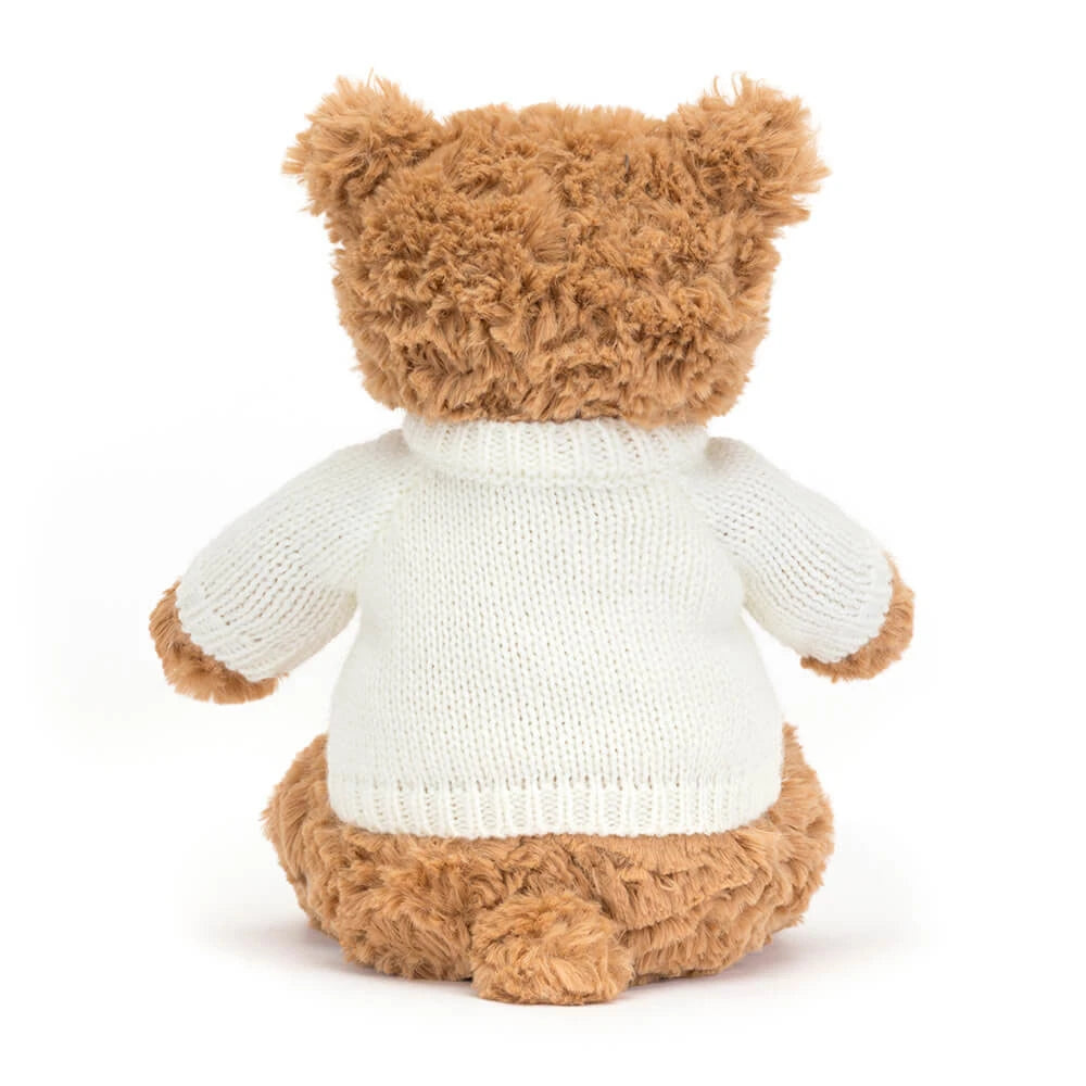 Bartholomew Bear with Personalized Cream Jumper