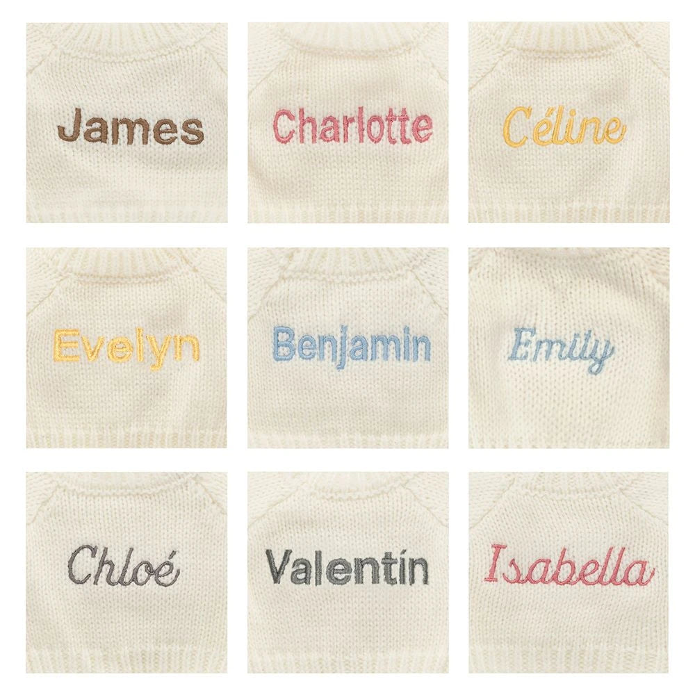 Blossom Cream Bunny 'Berry' with Personalized Cream Jumper