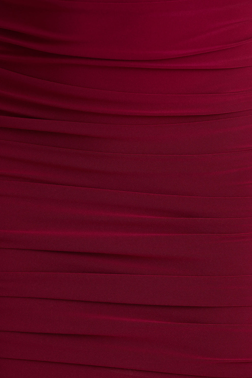 Missy | Burgundy Mini Dress With Cape-Sleeve And Ruched Detailing