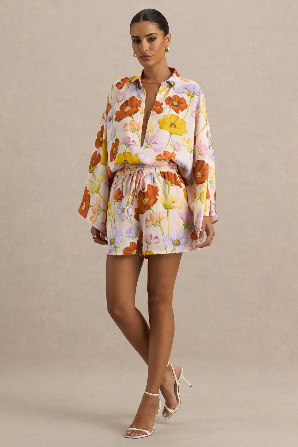 Sovran | Bright Floral Print Shorts