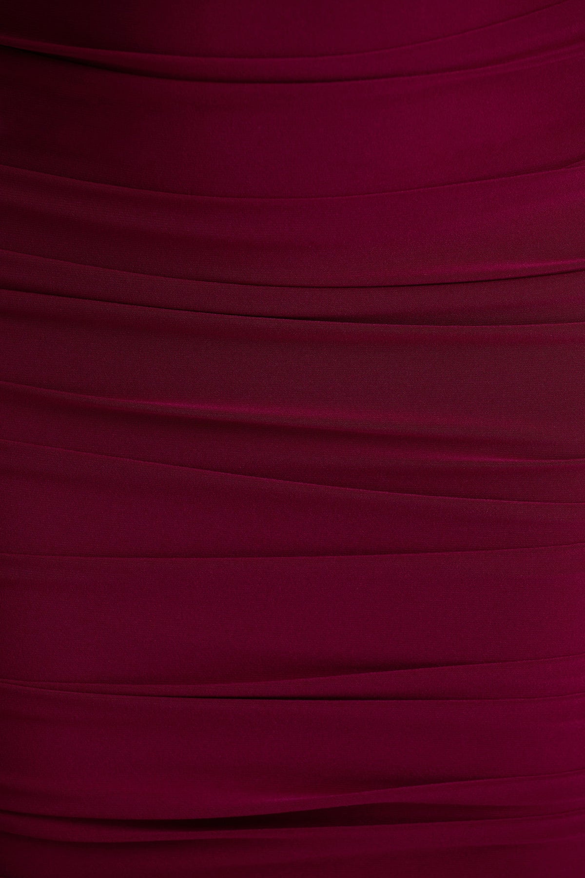 Tamara | Burgundy Long-Sleeve Ruched Midi Dress