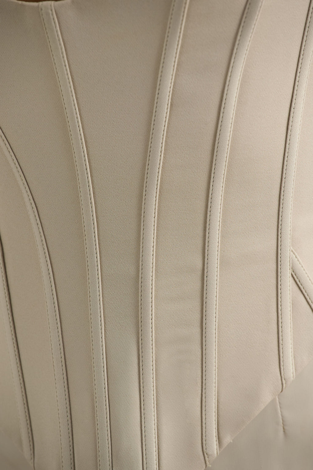 Morgan | Champagne Satin Corset Maxi Dress