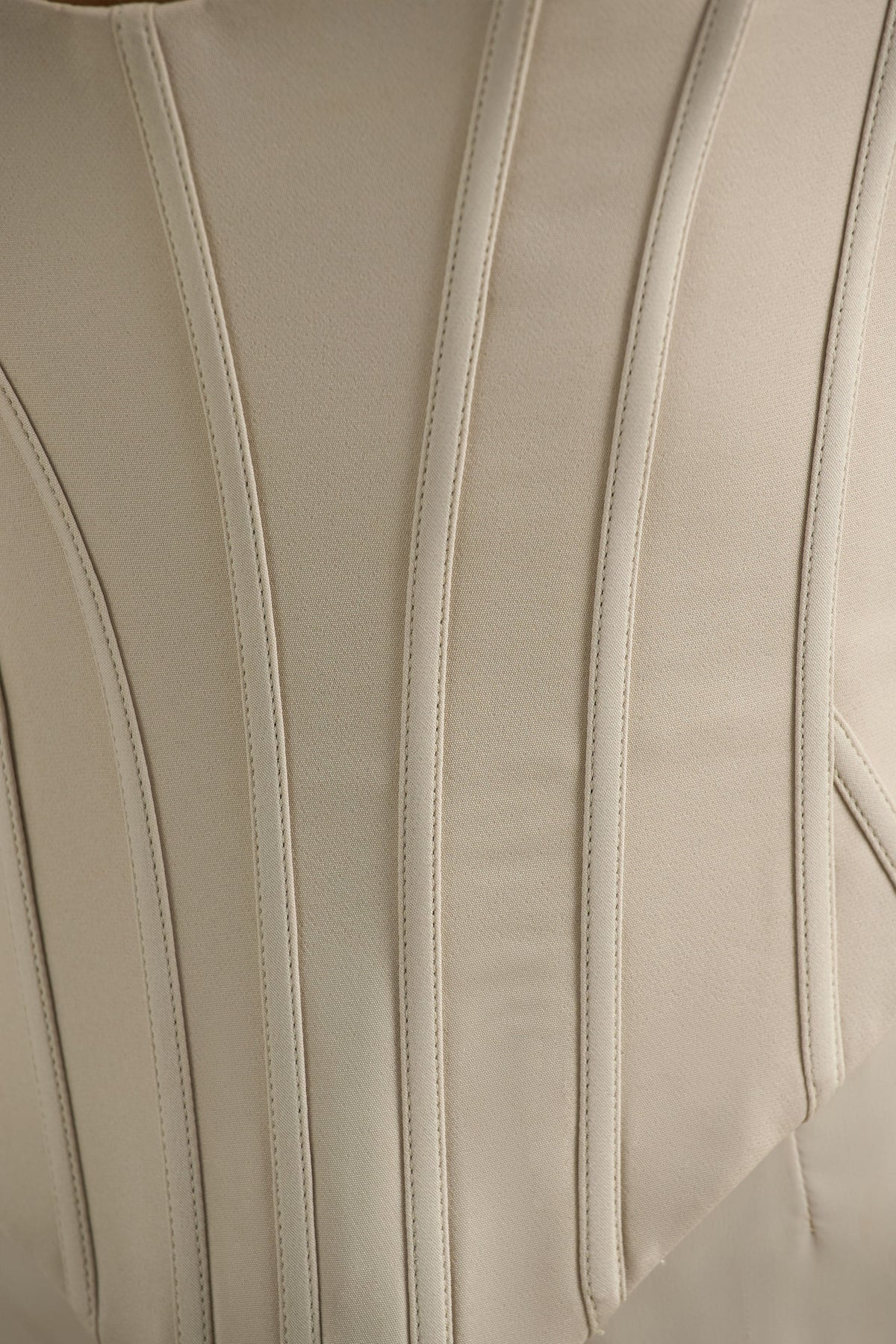 Morgan | Champagne Satin Corset Maxi Dress