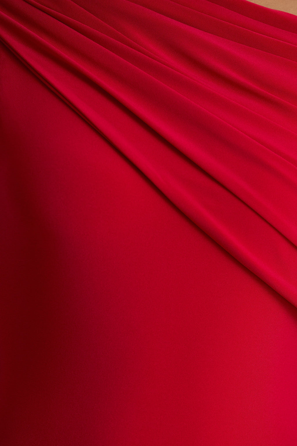 Zendaya | Red Asymmetric-Neck Fishtail Maxi Dress With Sash