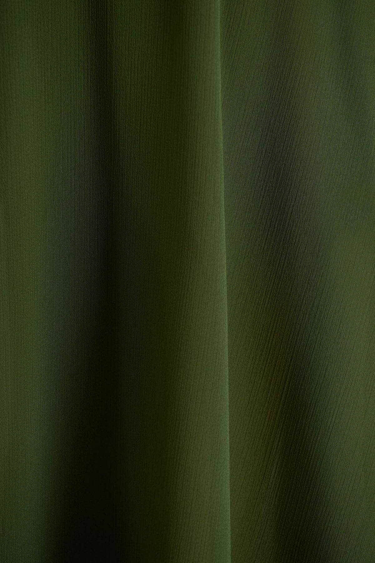 Tiara | Green Asymmetric Midi Dress With Draping Detailing and Open-Back