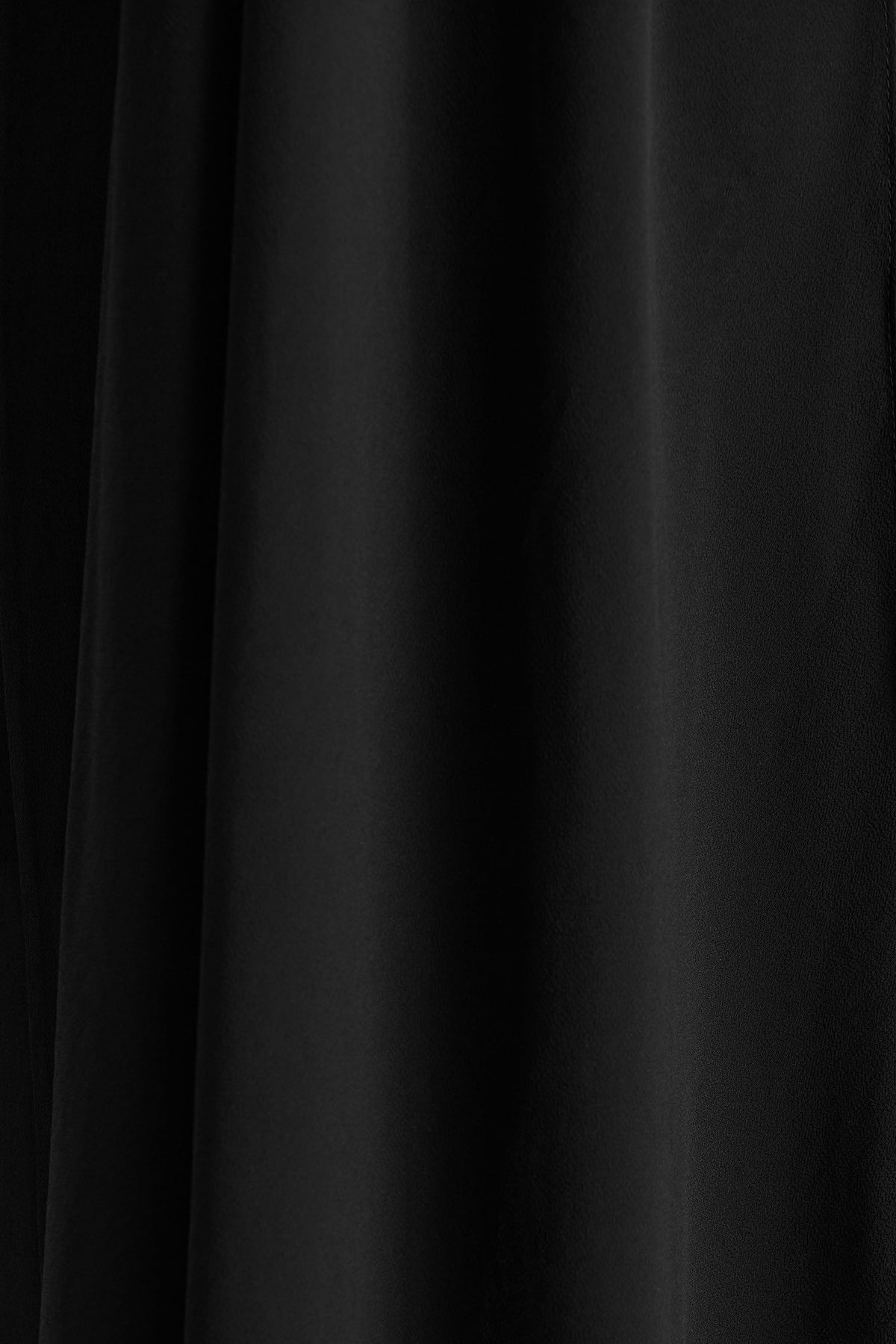 Unpredictable | Black High-Neck Maxi Dress With Back Cape Detail