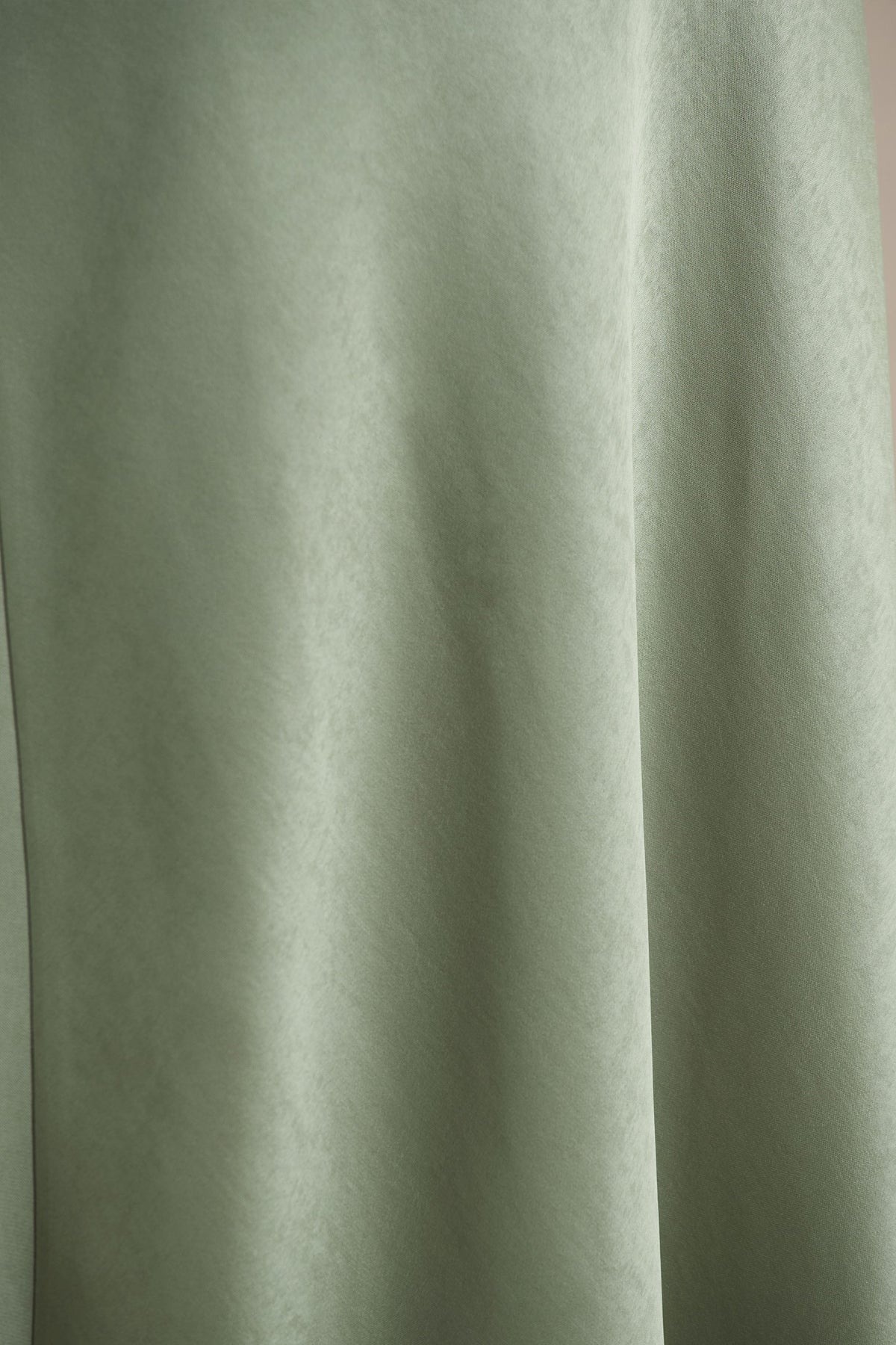 Beth | Sage Asymmetric Neckline High-Split Maxi Dress